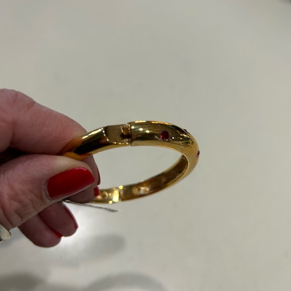 Bloomingdales bought Beautiful Gold Bangle Bracelet with Multi-Colored Stones - Picture 10 of 16